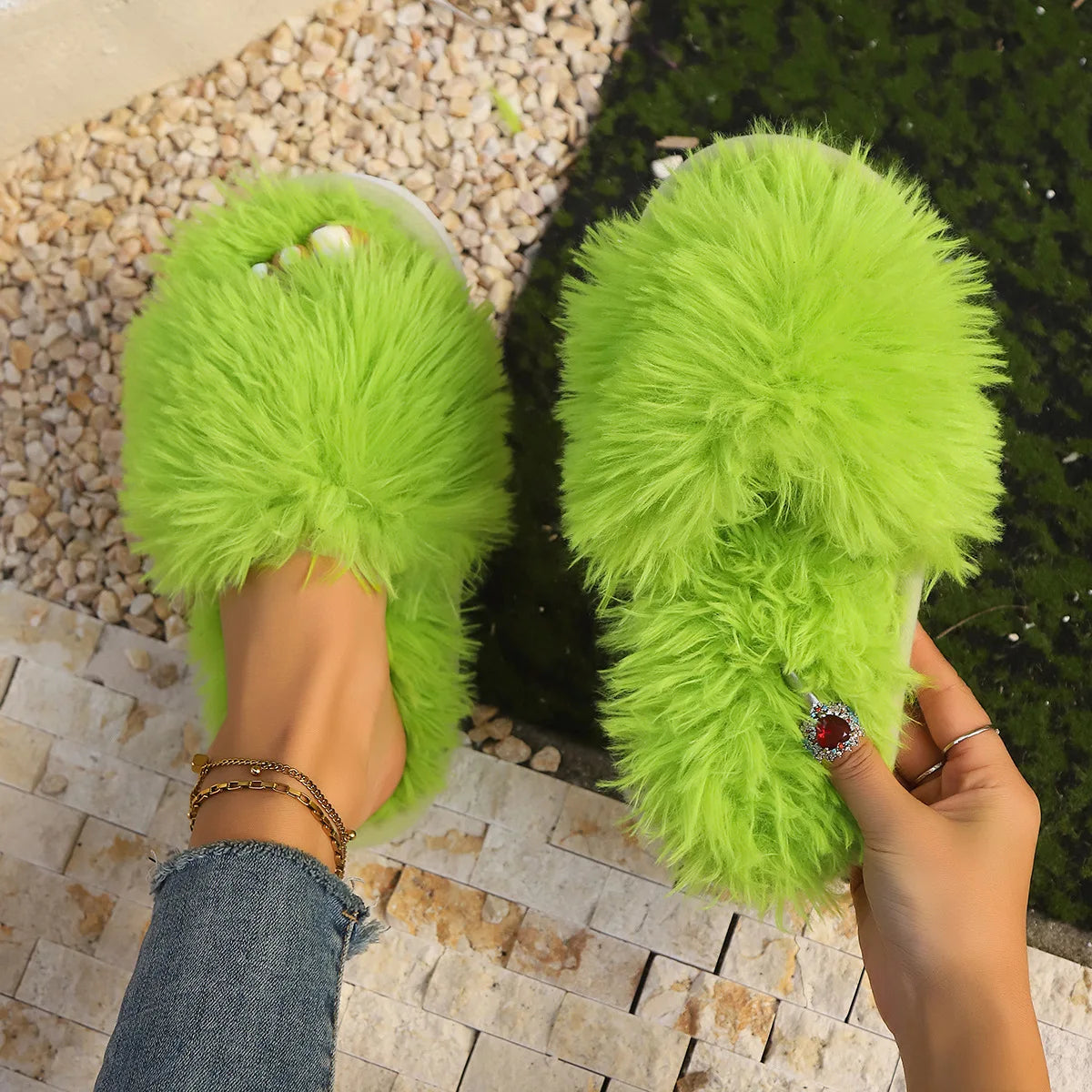 Fluffy Plush Slippers