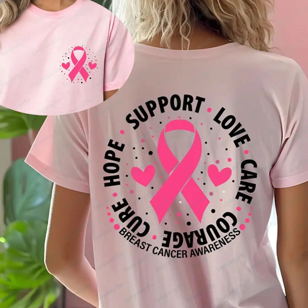 Breast Cancer Awareness Shirt ~ Front and Back Print