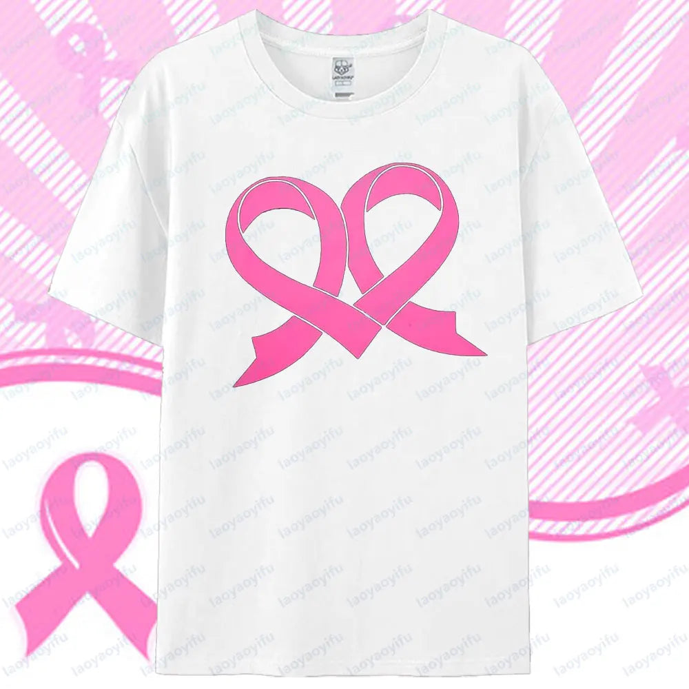 Breast Cancer Tshirts ~ Double Ribbons and HOPE