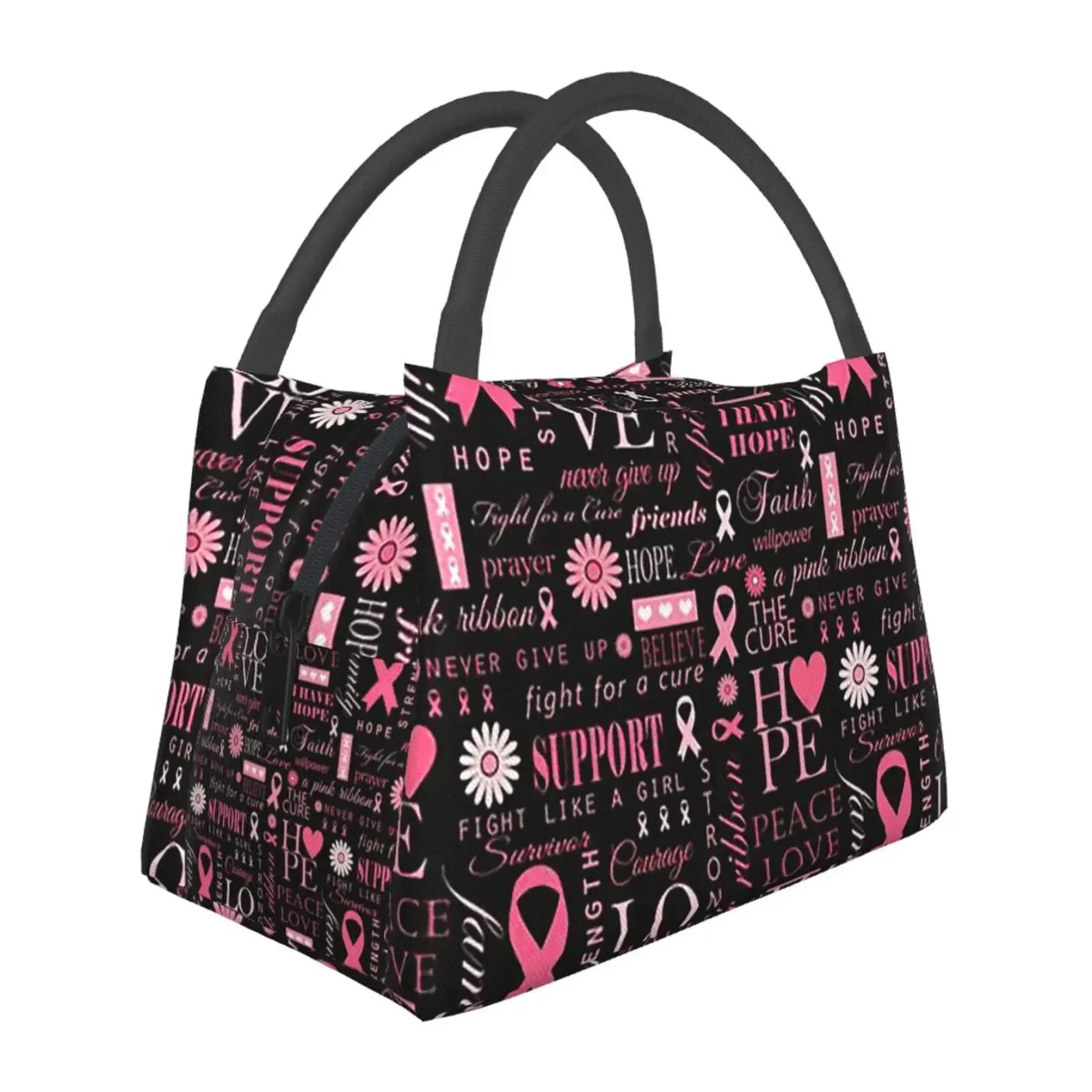 Breast Cancer Awareness Insulated Lunch Bags