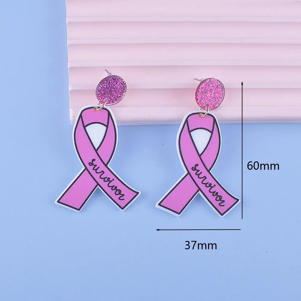 Breast Cancer Awareness Earrings