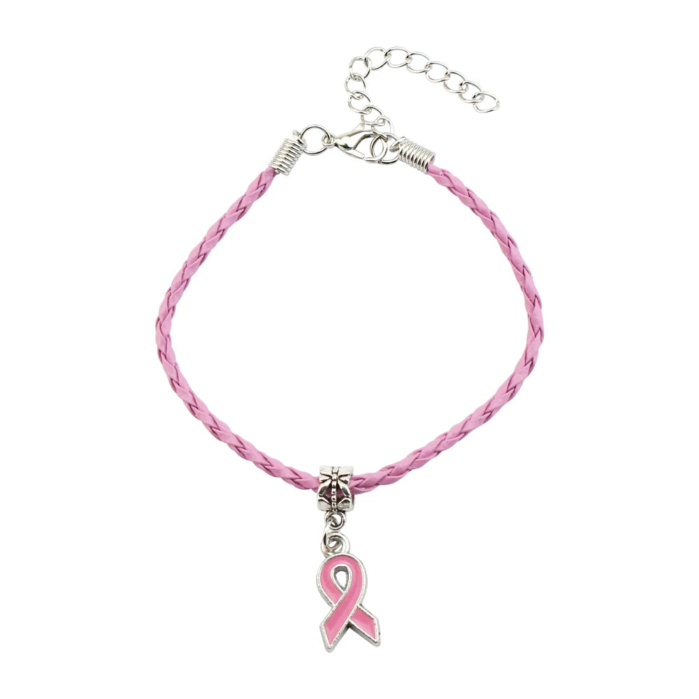 Sweet and Simple Breast Cancer Awareness Bracelet