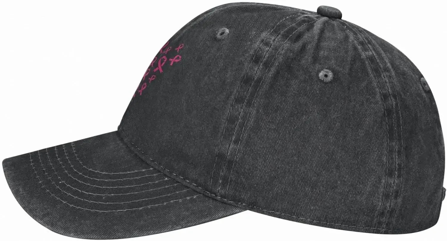 Sunflowers and Pink Ribbons Baseball Cap - What a great combo!