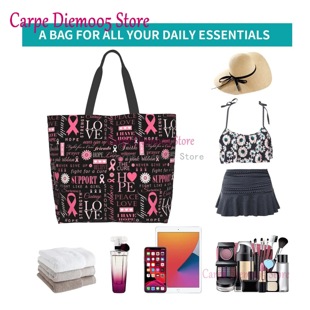 Breast Cancer Awareness Tote Bag