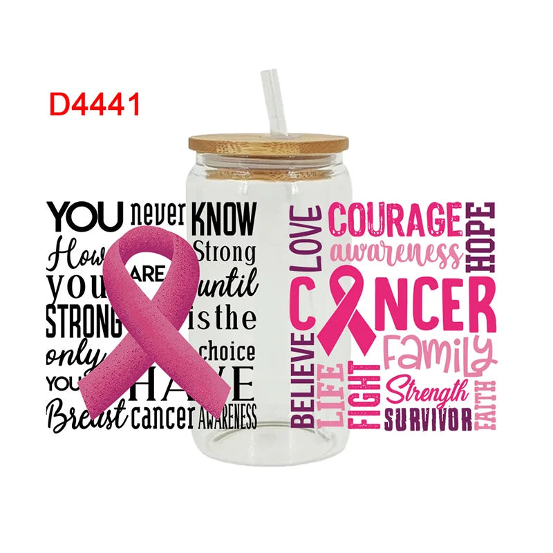 Breast Cancer Awareness Self Adhesive Stickers