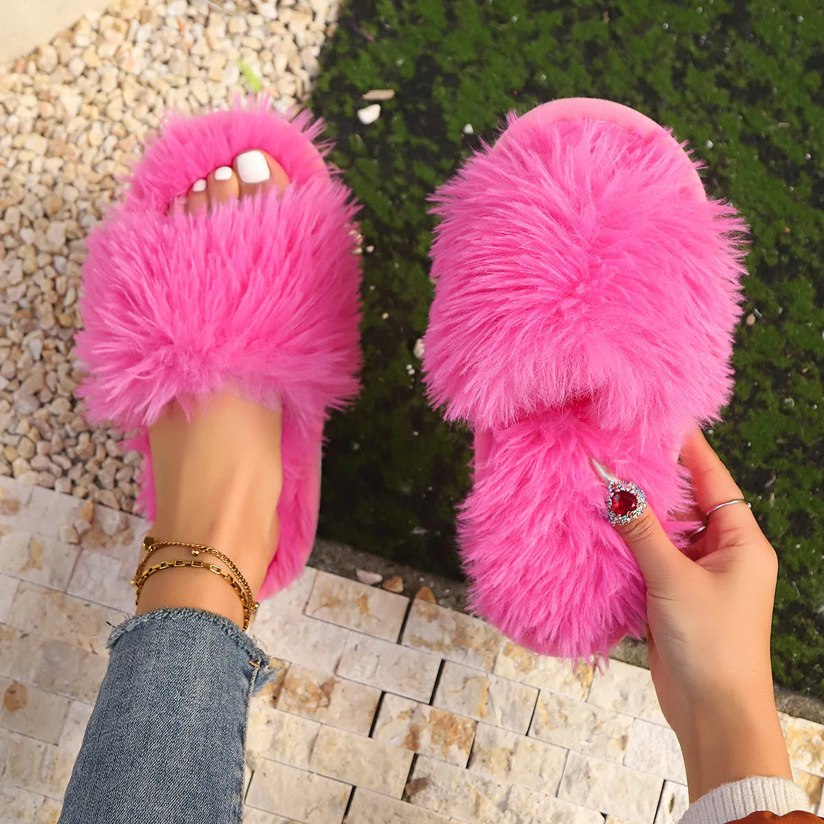 Fluffy Plush Slippers