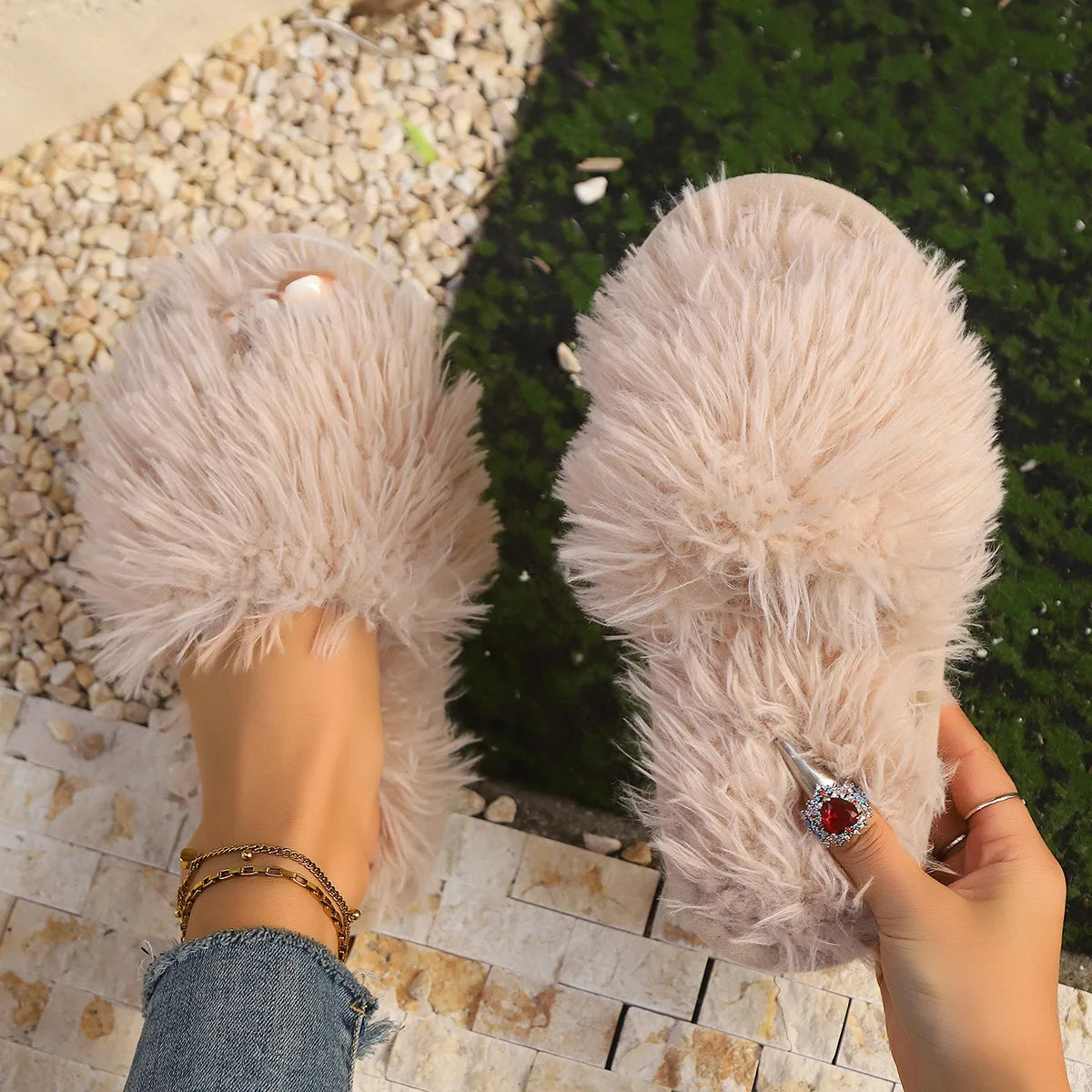 Fluffy Plush Slippers
