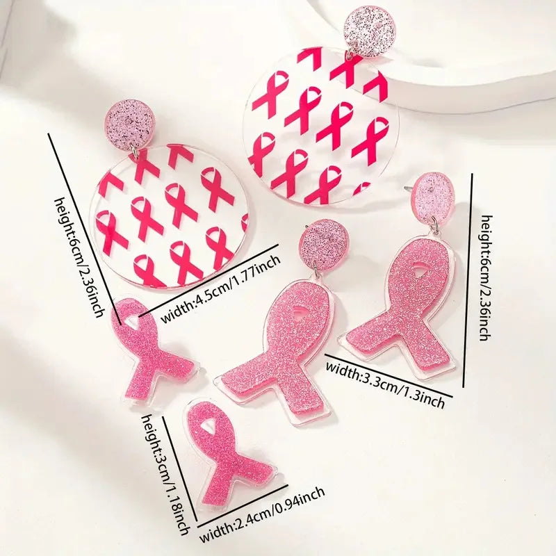 Breast Cancer Awareness Earrings