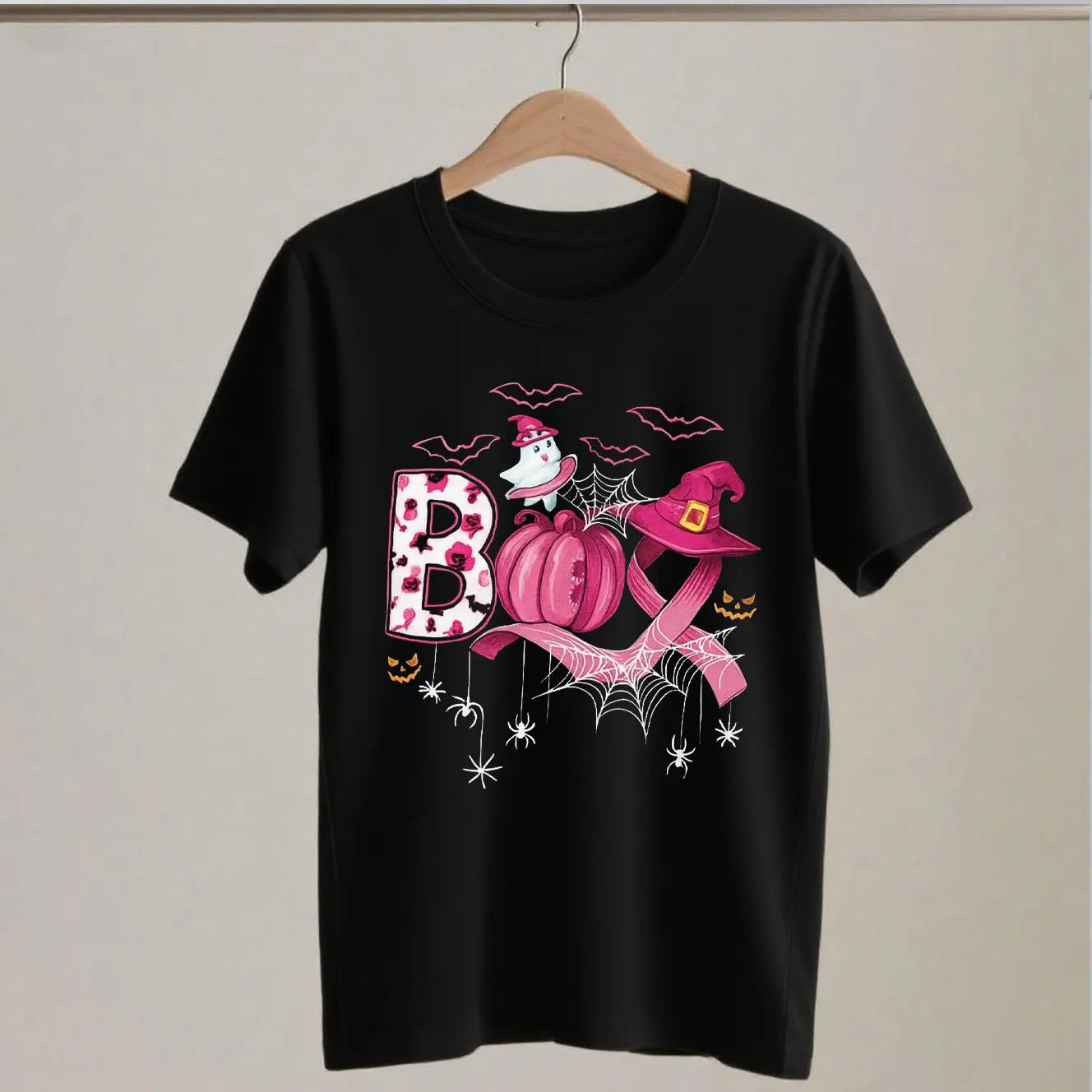 Breast Cancer Boo and Pink Pumpkin Tshirts