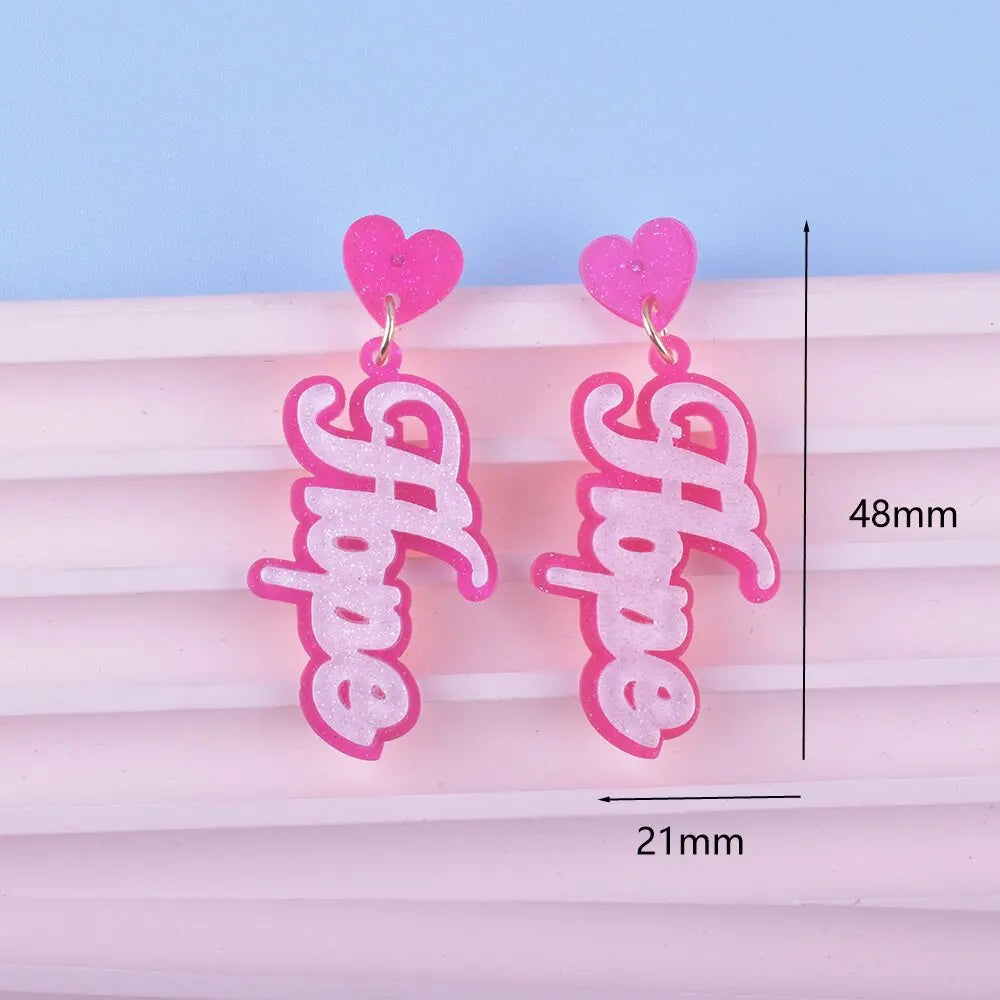 Breast Cancer Awareness Earrings