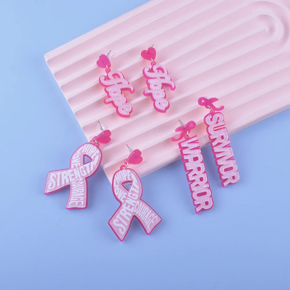 Breast Cancer Awareness Earrings