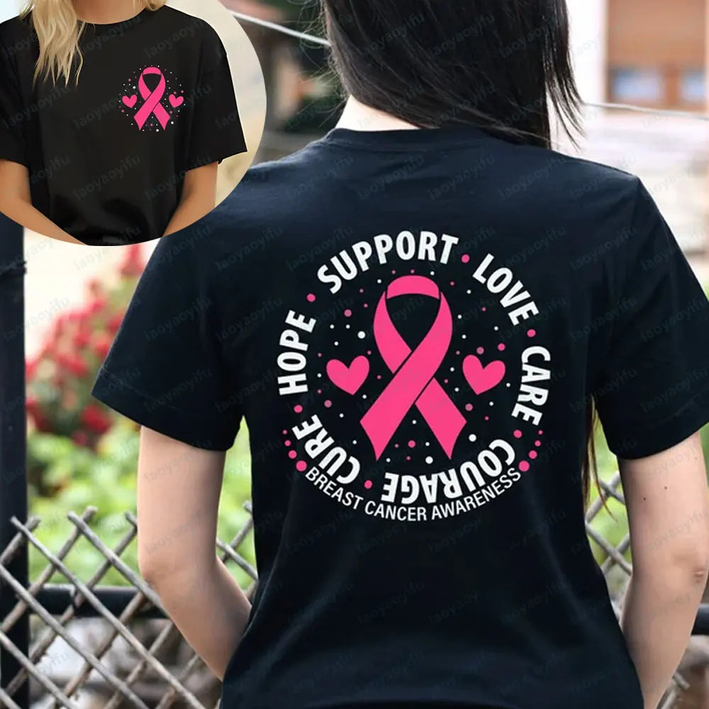 Breast Cancer Awareness Shirt ~ Front and Back Print