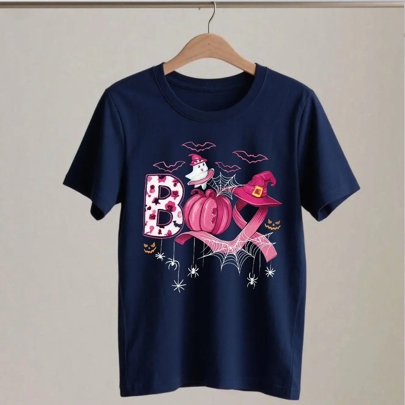 Breast Cancer Boo and Pink Pumpkin Tshirts