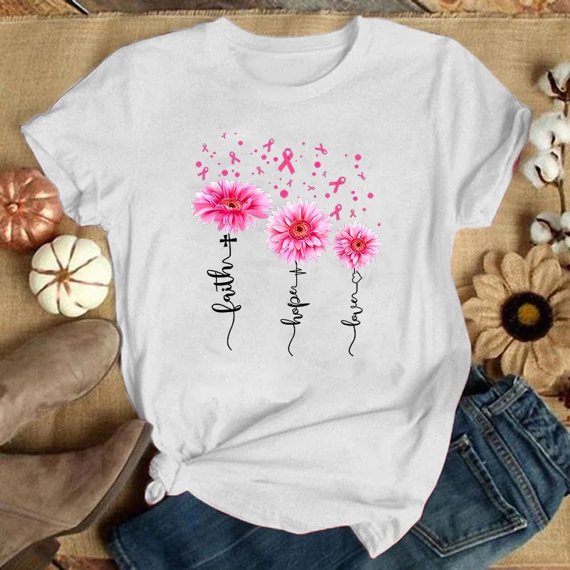 Magical Daisies Breast Cancer T-Shirt