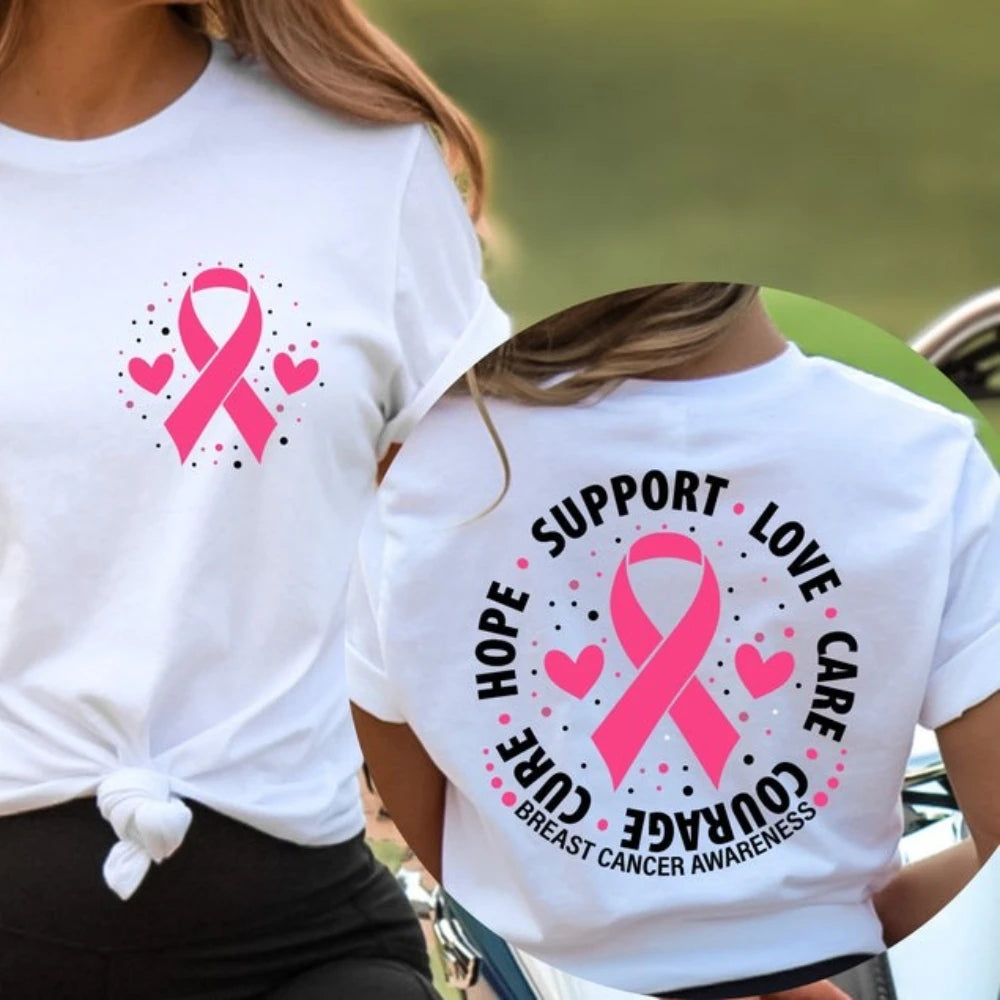 Breast Cancer Awareness Shirt ~ Front and Back Print
