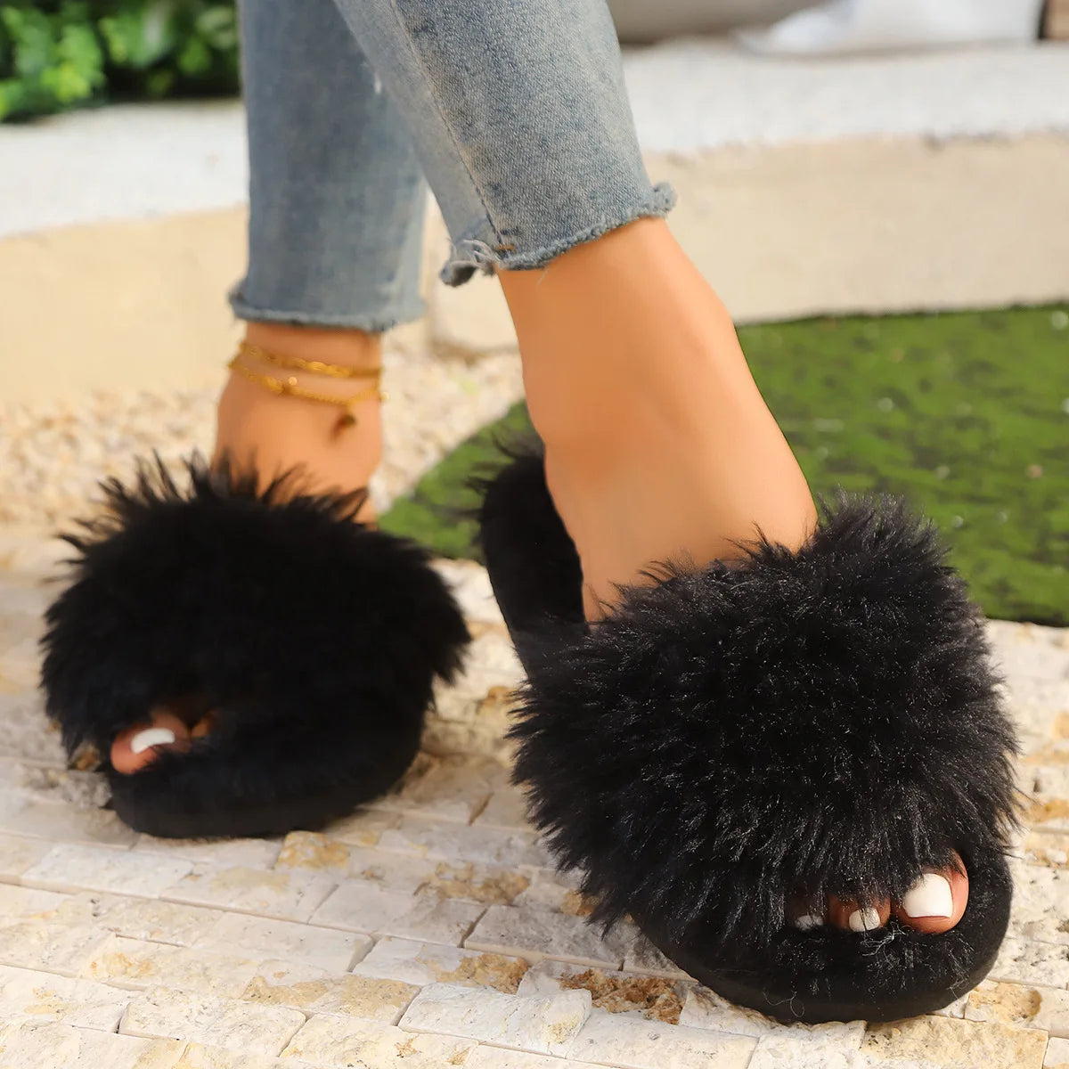 Fluffy Plush Slippers
