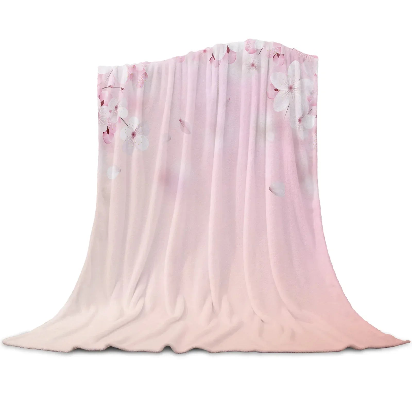Cherry Blossoms or Plum Branches are Beautiful Year Round on these Snuggly Warm Blankets