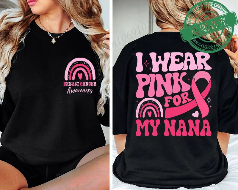 I Wear Pink Breast Cancer T-Shirt ~ Sizes XXS, XS, S, M, L