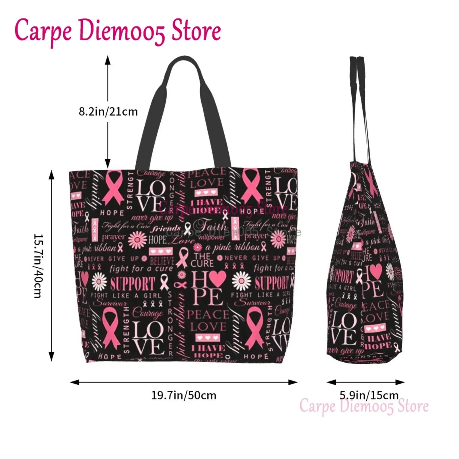 Breast Cancer Awareness Tote Bag