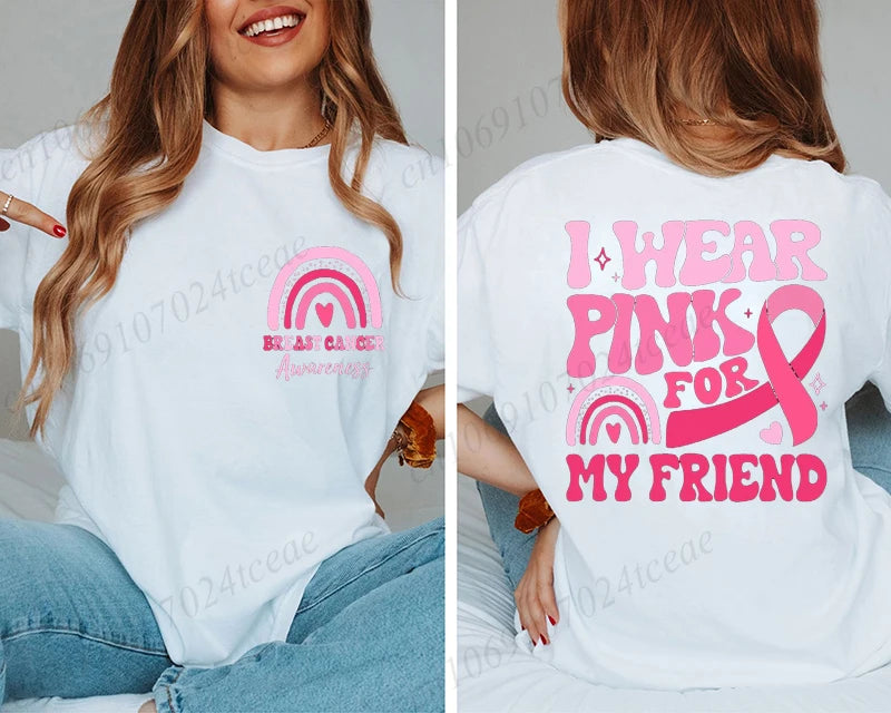 I Wear Pink Breast Cancer T-Shirt ~ Sizes XXS, XS, S, M, L