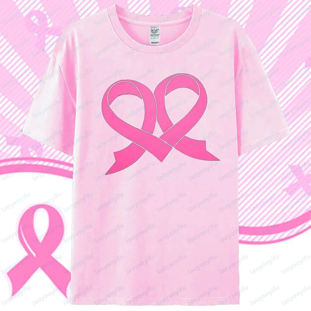 Breast Cancer Tshirts ~ Double Ribbons and HOPE