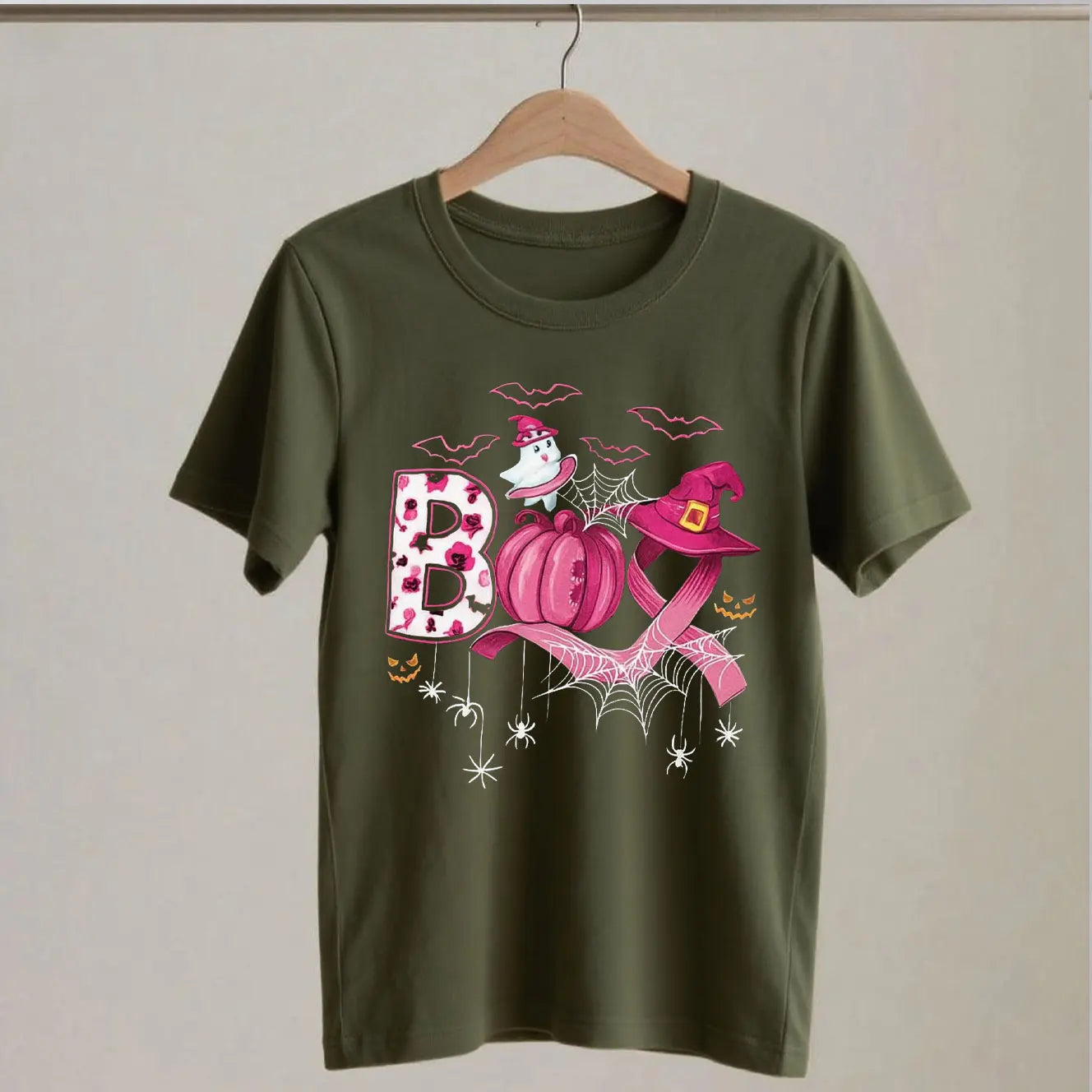 Breast Cancer Boo and Pink Pumpkin Tshirts