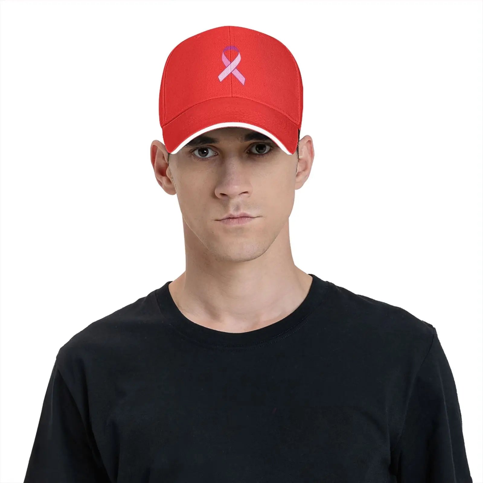 Pink Ribbon Support Breast Cancer Baseball Caps