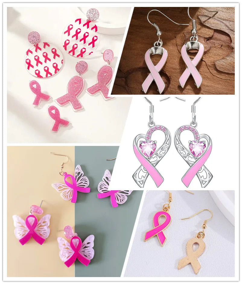 Breast Cancer Awareness Earrings