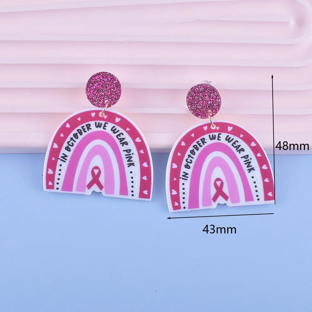 Breast Cancer Awareness Earrings