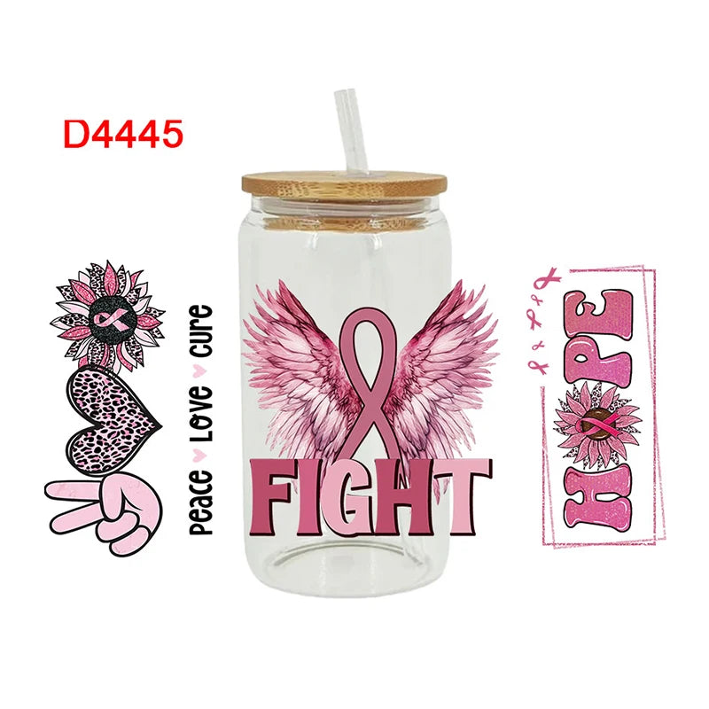 Breast Cancer Awareness Self Adhesive Stickers