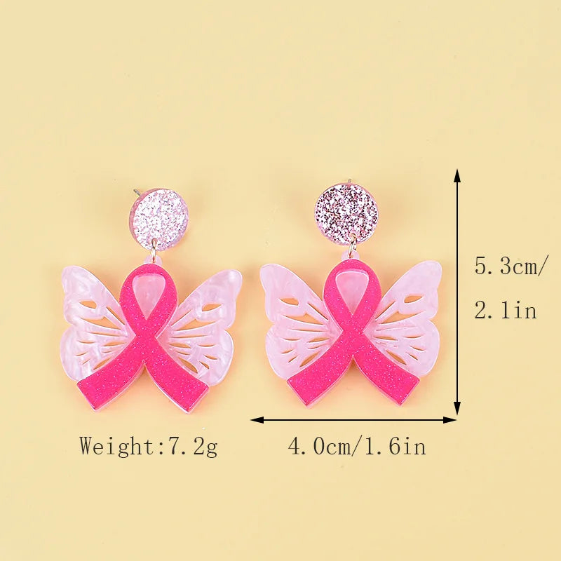 Breast Cancer Awareness Earrings