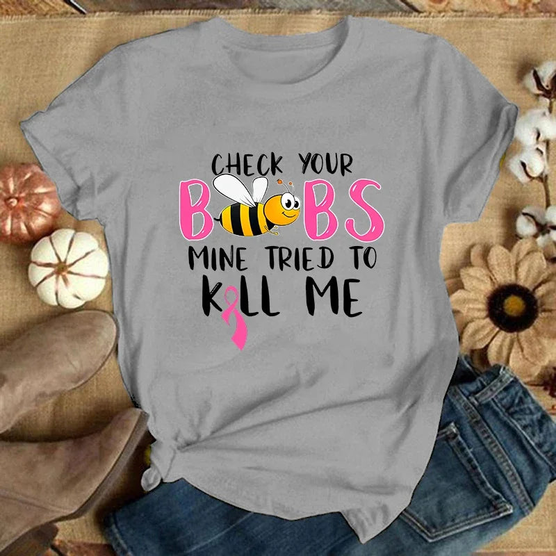 Check Your Boobs T-Shirts