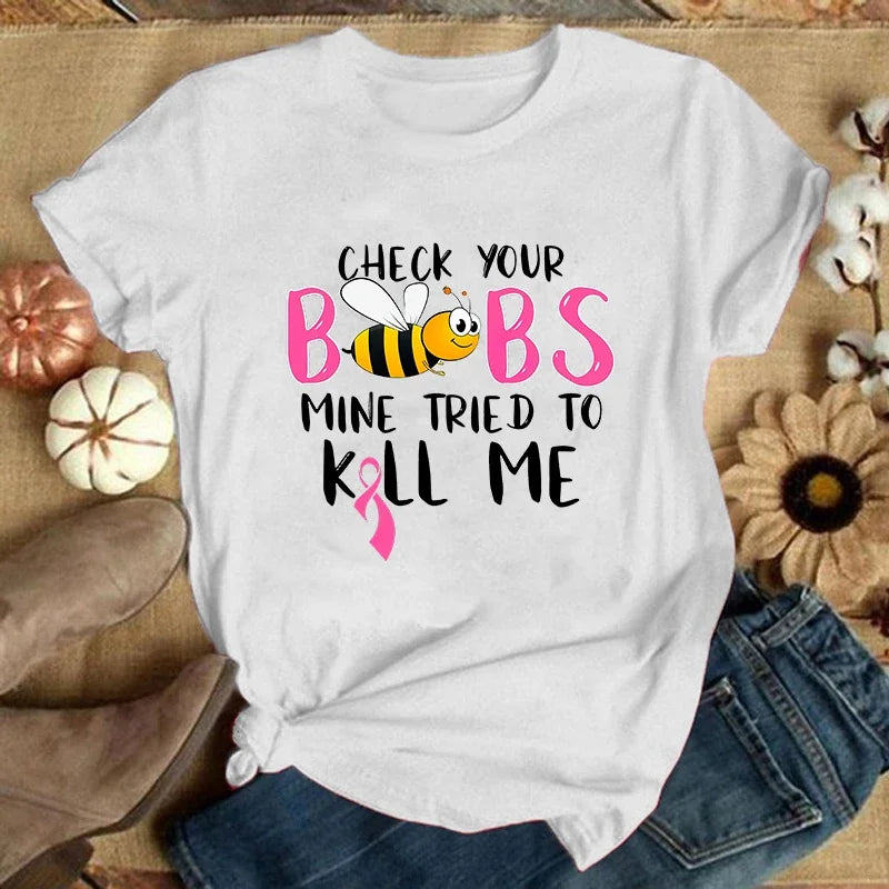 Check Your Boobs T-Shirts