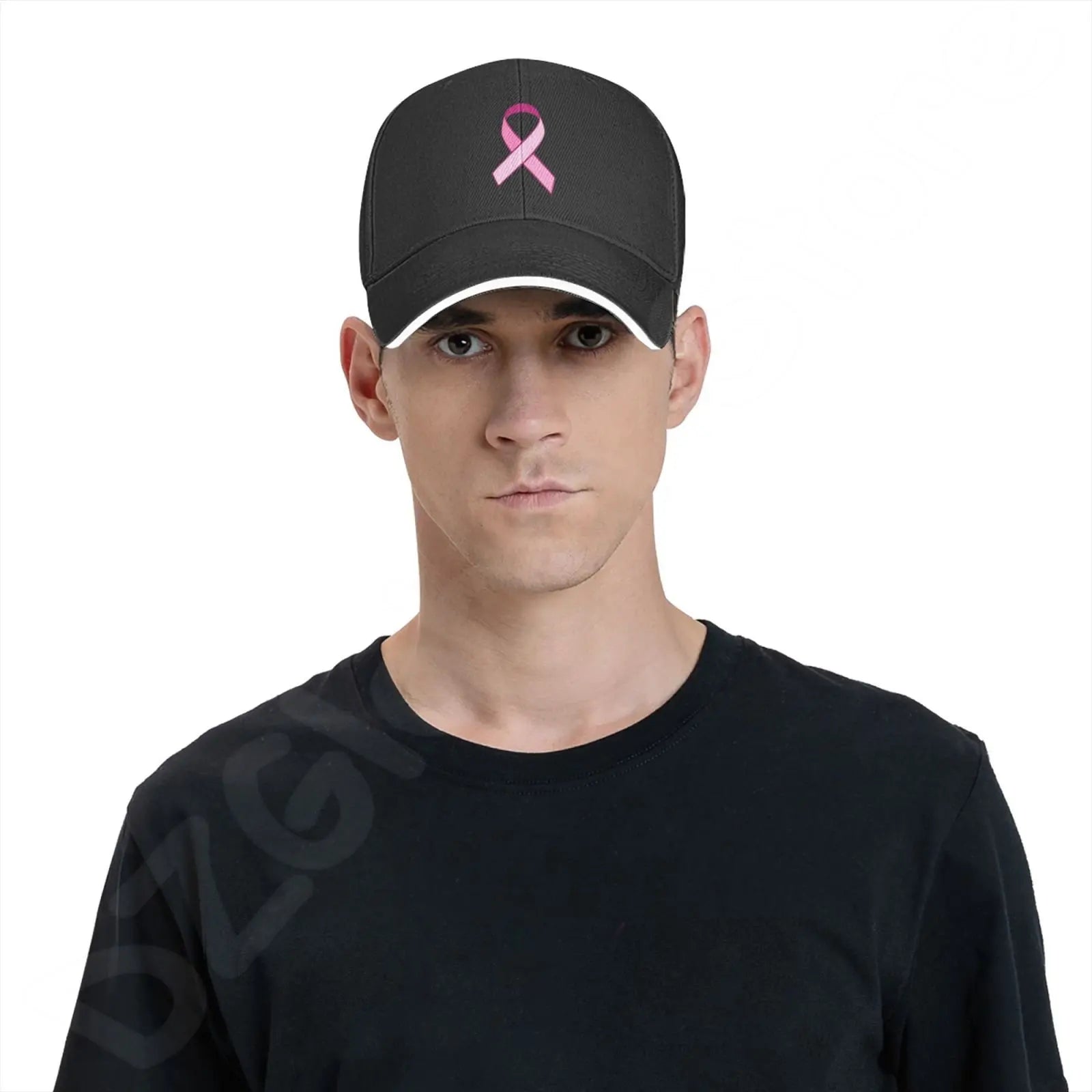 Pink Ribbon Support Breast Cancer Baseball Caps