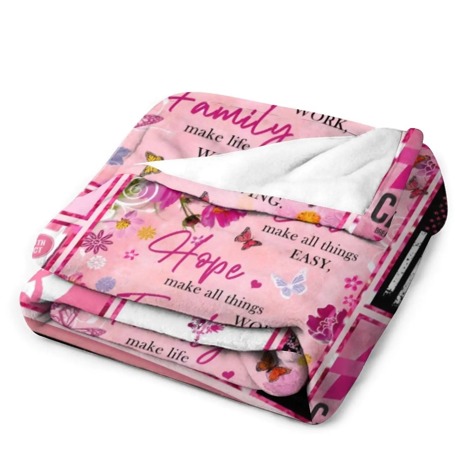 Breast Cancer Awareness Snuggly Blanket