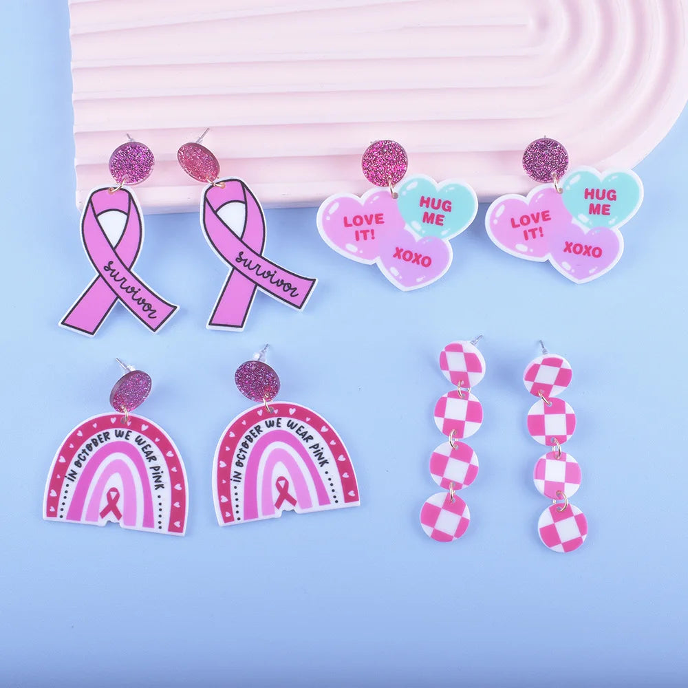 Breast Cancer Awareness Earrings