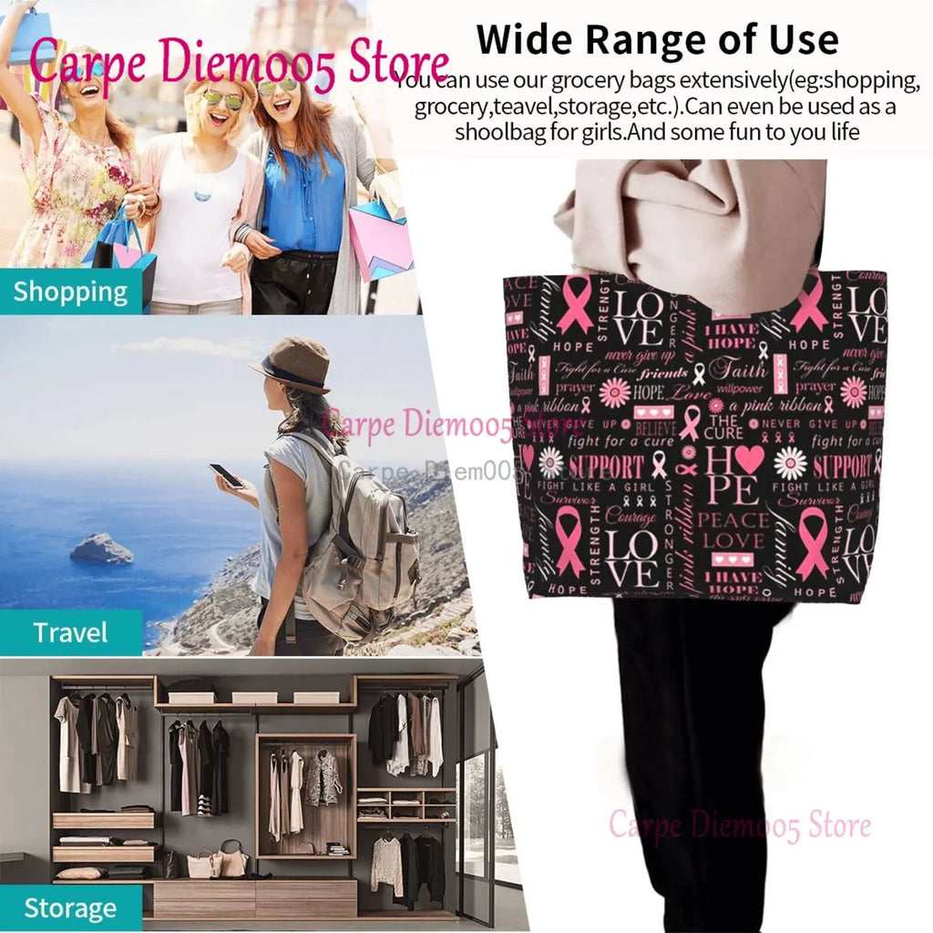 Breast Cancer Awareness Tote Bag