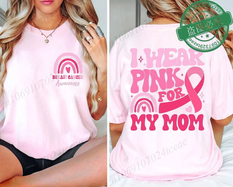 I Wear Pink Breast Cancer T-Shirt ~ Sizes XXS, XS, S, M, L