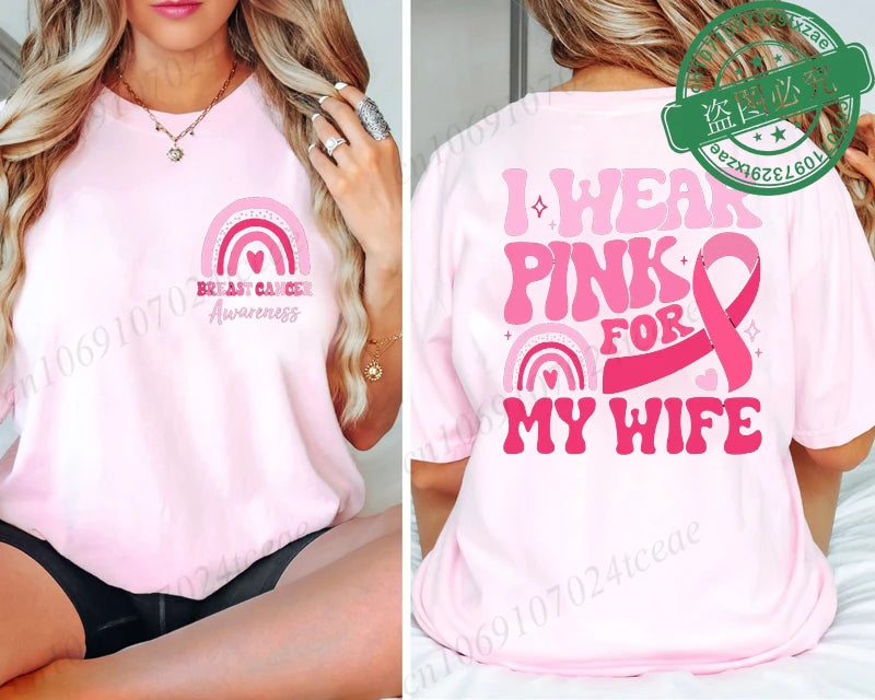 I Wear Pink Breast Cancer T-Shirt ~ Sizes XXS, XS, S, M, L