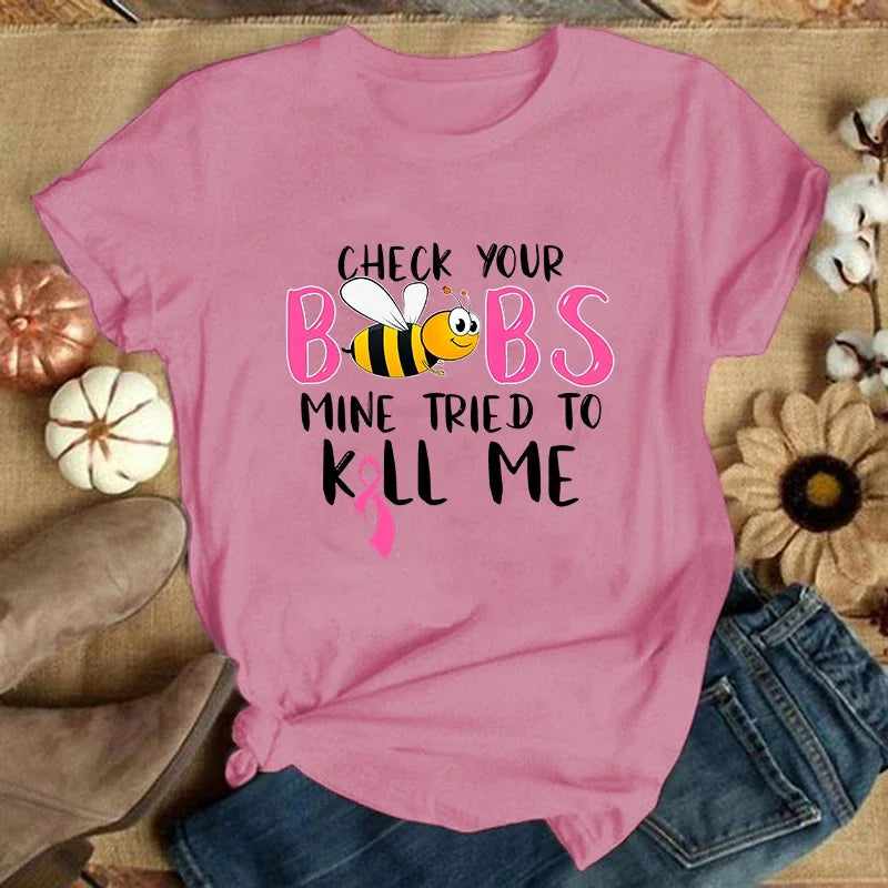 Check Your Boobs T-Shirts