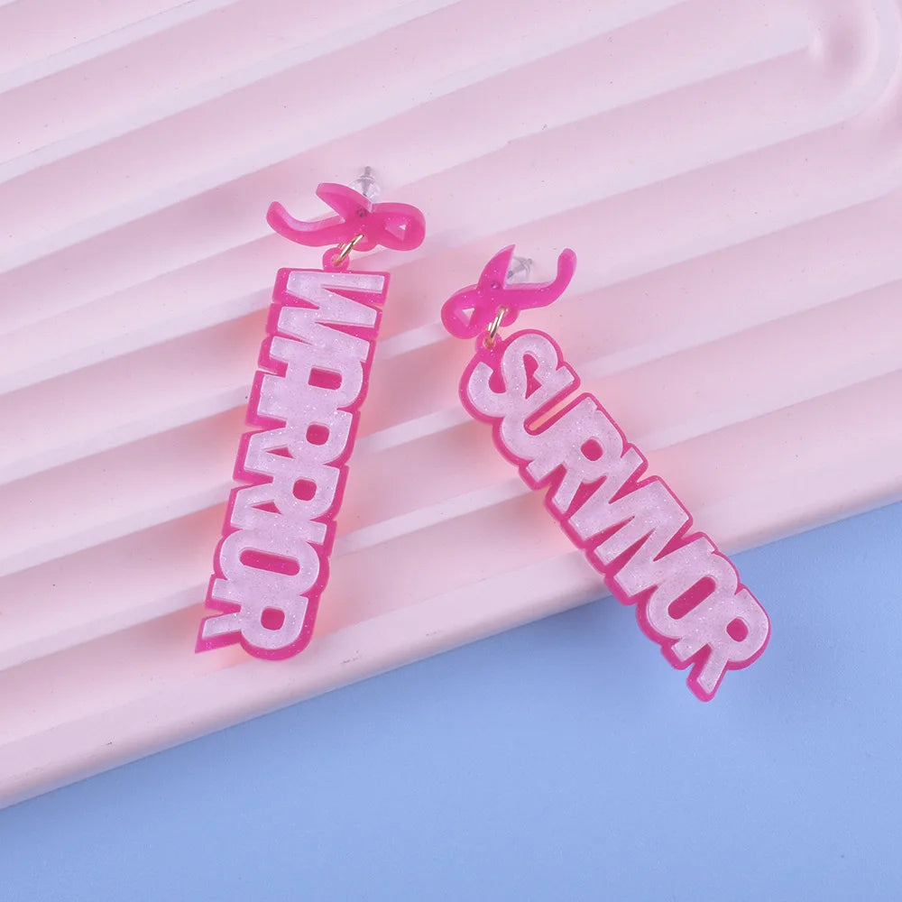 Breast Cancer Awareness Earrings