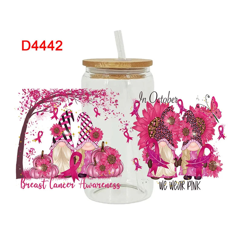 Breast Cancer Awareness Self Adhesive Stickers