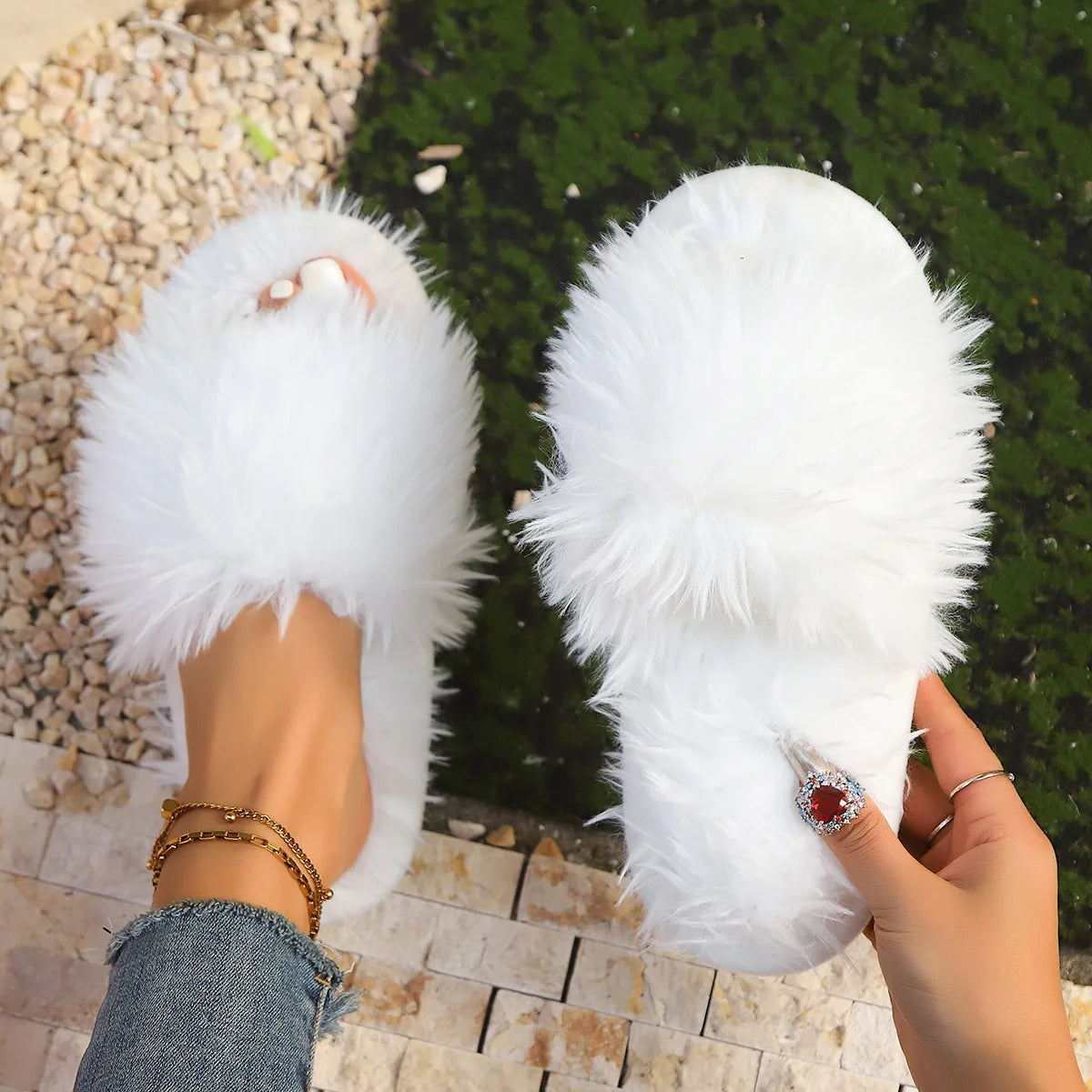Fluffy Plush Slippers