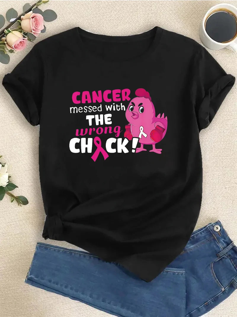 Cancer Messed With Wrong Chick T-Shirt