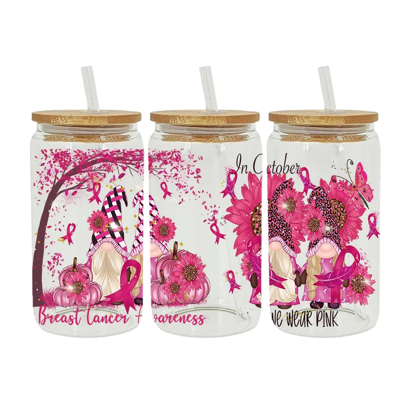 Breast Cancer Awareness Self Adhesive Stickers