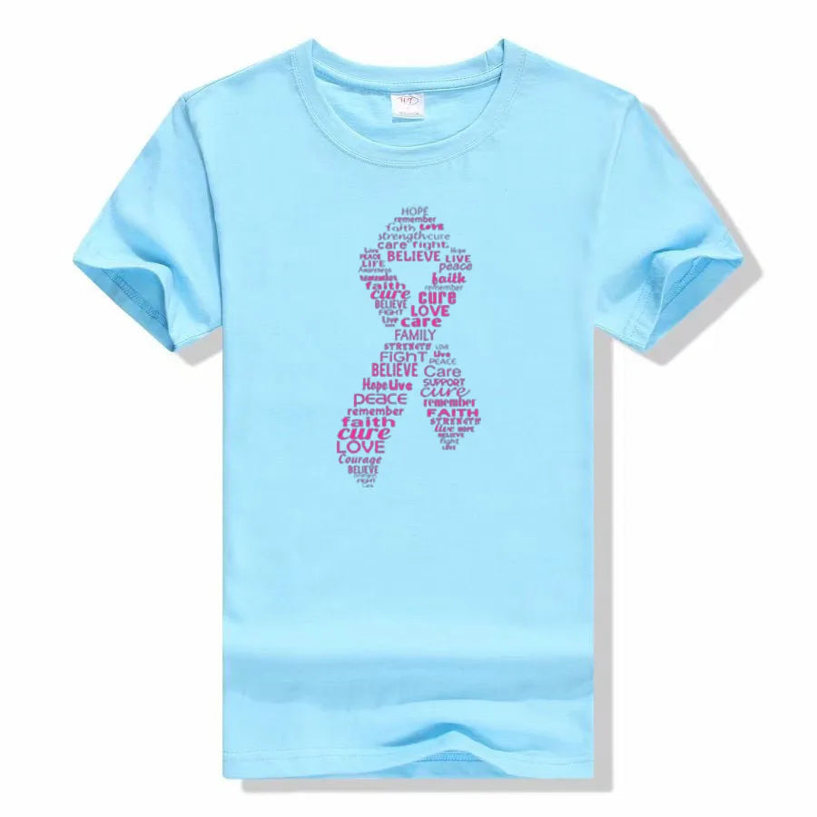 Pink Ribbon Breast Cancer Awareness T-Shirt