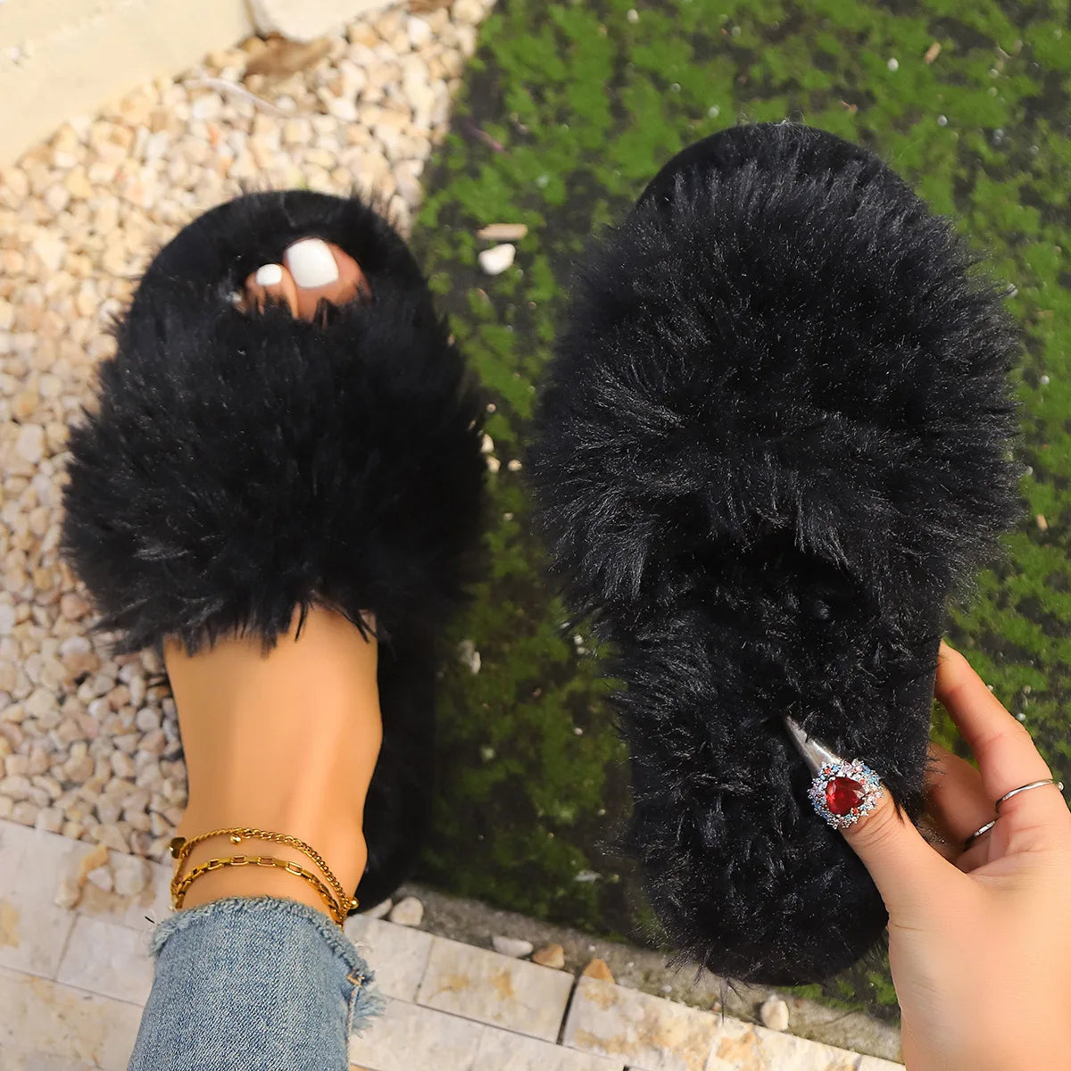Fluffy Plush Slippers