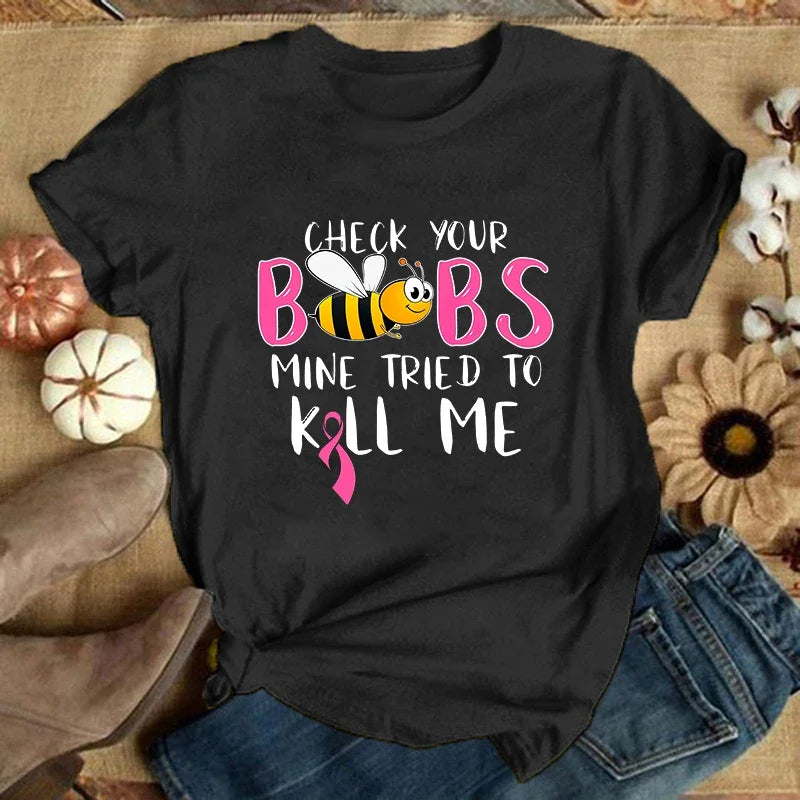 Check Your Boobs T-Shirts