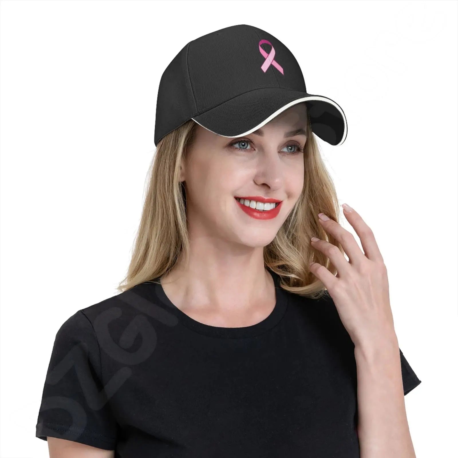 Pink Ribbon Support Breast Cancer Baseball Caps