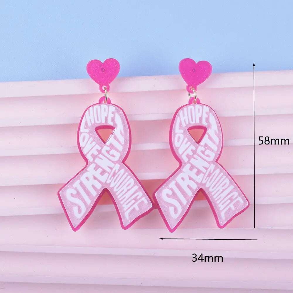 Breast Cancer Awareness Earrings